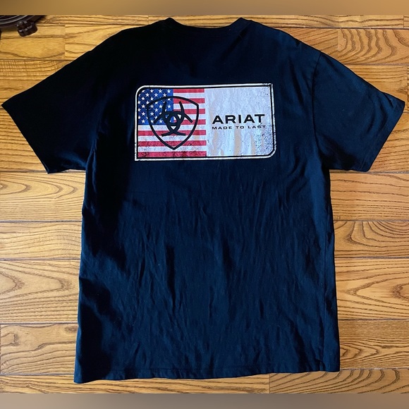 Ariat Flag Tee Mens Large - Picture 1 of 4
